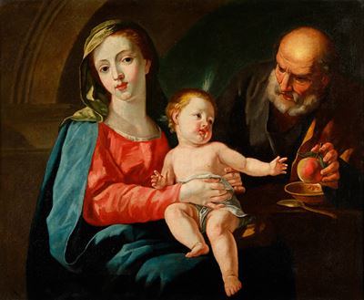 Scuola Veneta del XVIII Secolo Sacra Famiglia