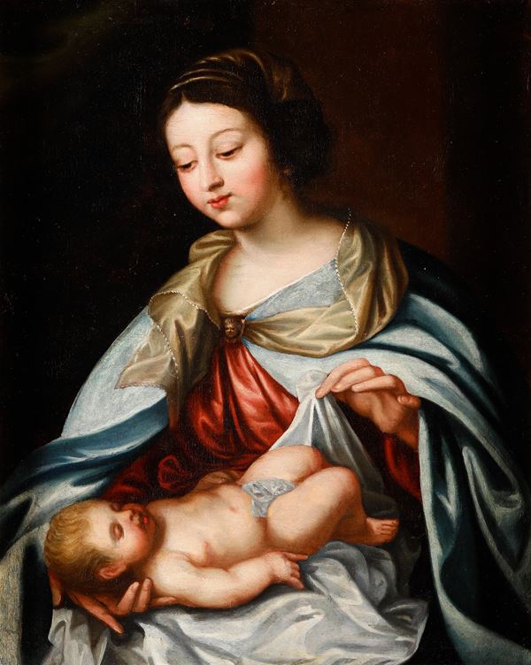 Scuola del XVIII secolo Madonna con Bambino