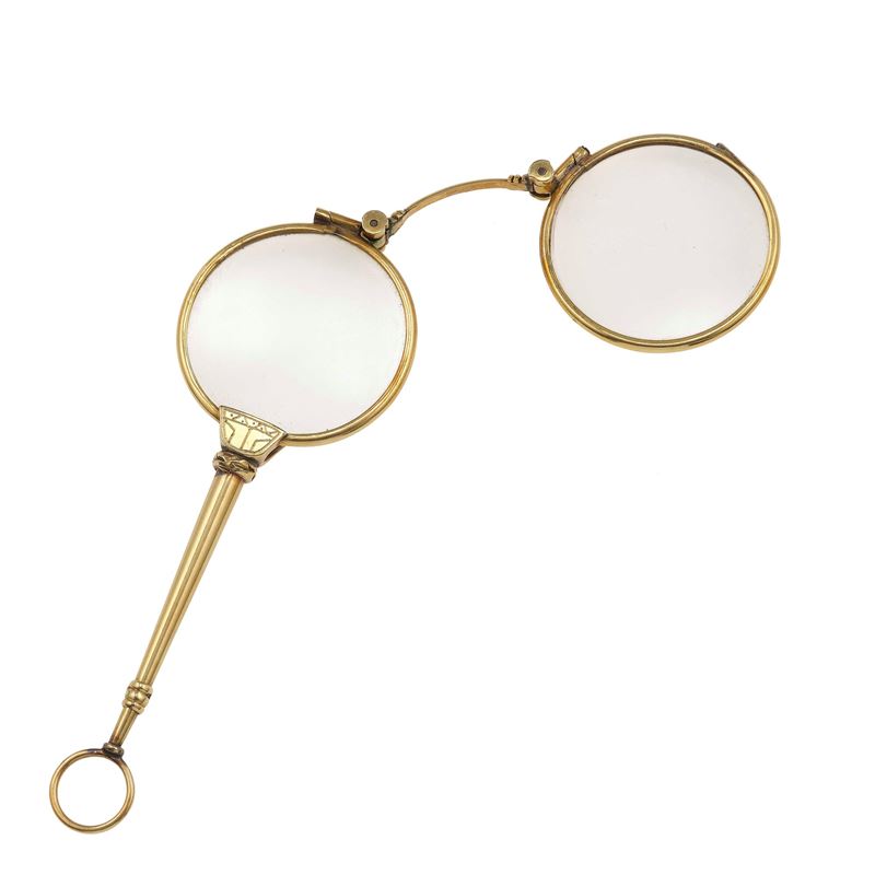 Gold lorgnette  - Auction Fine Jewellery - Cambi Casa d'Aste