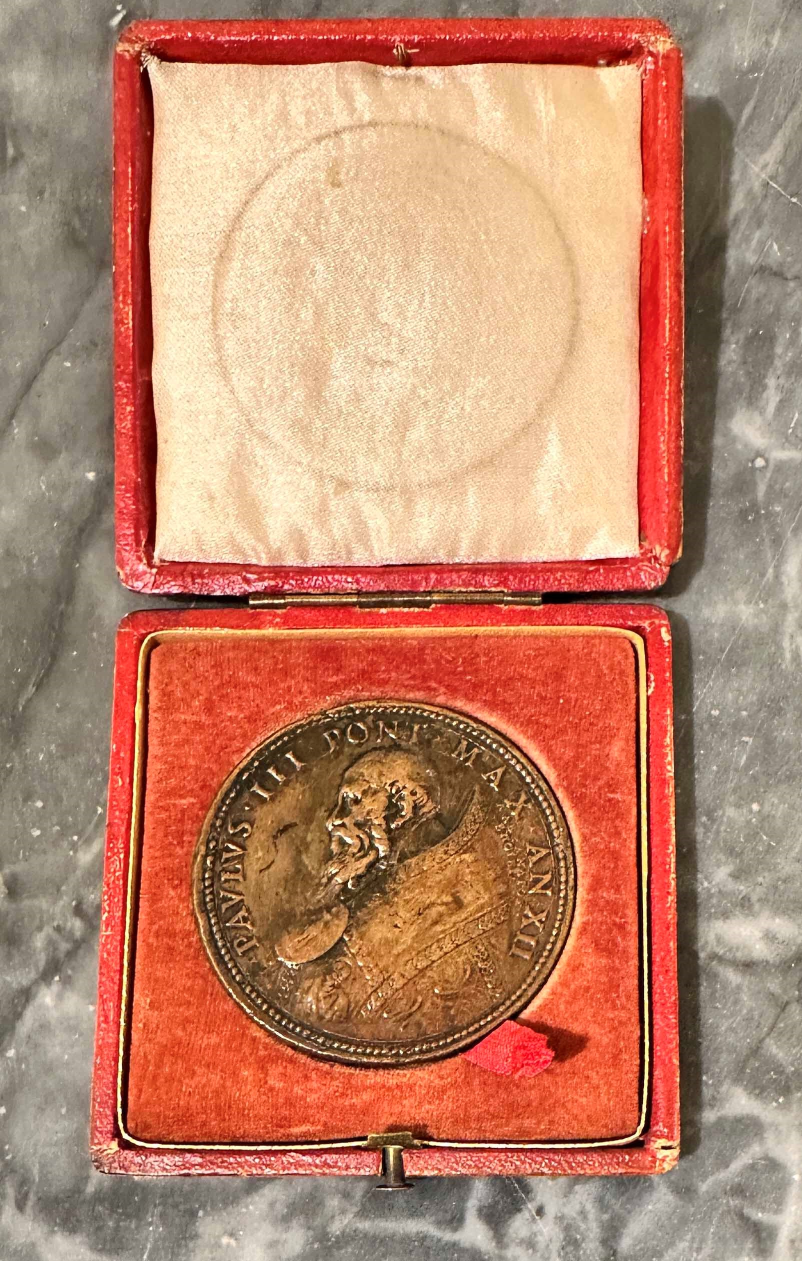 Stato Pontificio. Paolo III (alessandro Farnese), 1534-1549. Medaglia in Bronzo A. XII (1546). Ap...