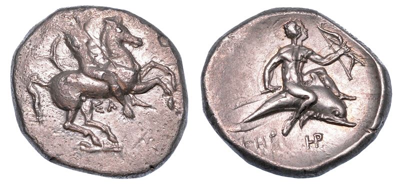 CALABRIA - TARANTO. EPOCA DI ALESSANDRO IL MOLOSSO, 334-330 A.C. Statere.  - Auction Numismatics - I - Cambi Casa d'Aste