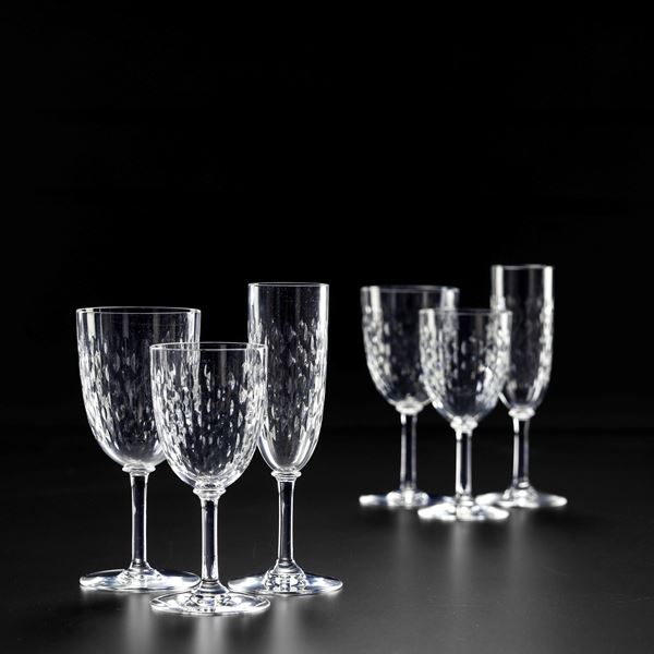 Servizio di calici “Paris” Francia, Manifattura Baccarat, XX secolo 