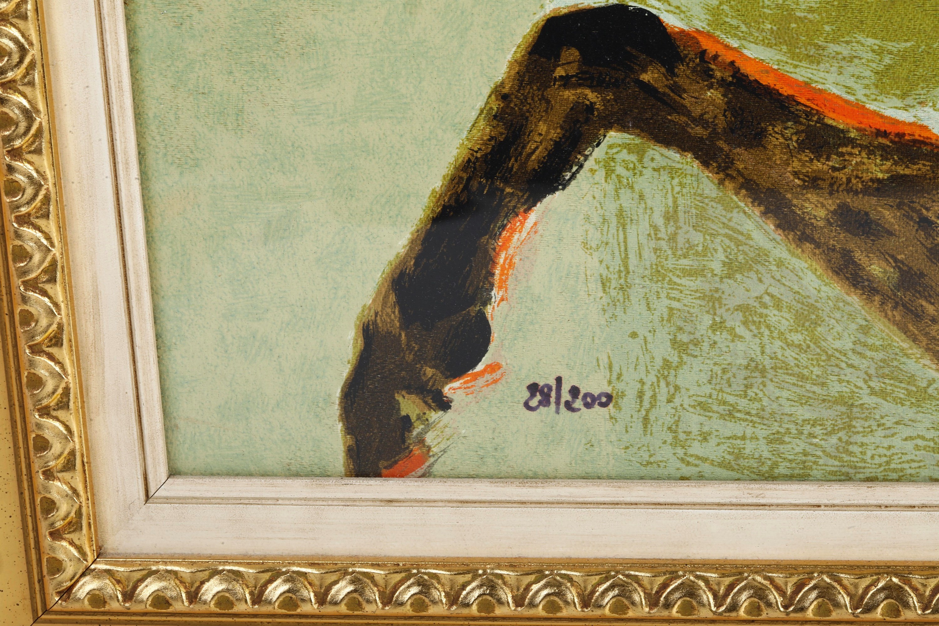 Salvatore (d’après) Fiume, Omaggio floreale — serigrafia polimaterica su broccato, esemplare 28