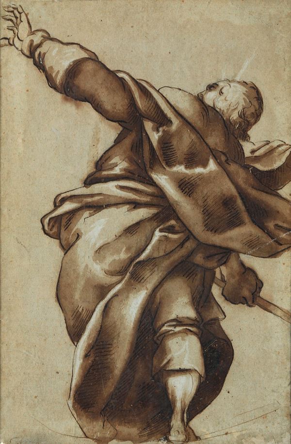 Scuola lombarda del XVII secolo Figura di apostolo