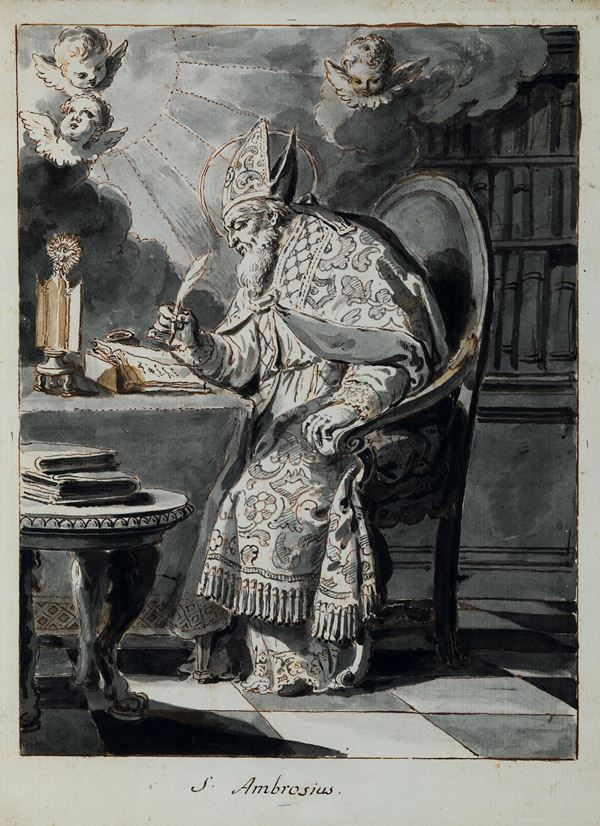 Pietro Antonio Novelli - Sant'Ambrogio nello studio