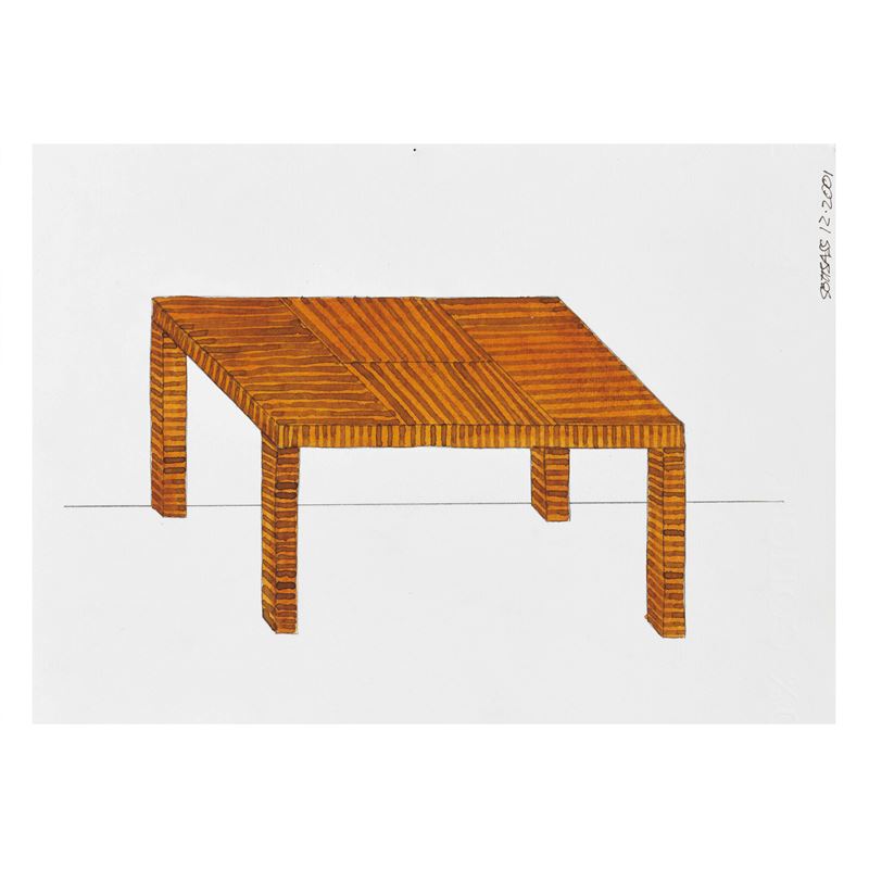 Ettore Sottsass : Disegno su carta.  - Asta Fine Design - Cambi Casa d'Aste