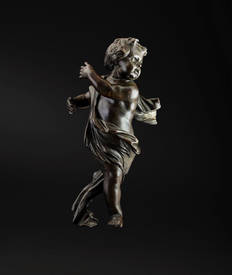 Putto. Fonditore romano del XVII secolo  - Asta Fine Art Selection - Cambi Casa d'Aste