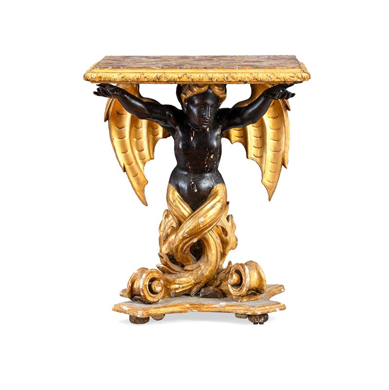 Consolle scolpita. Roma, XVIII secolo  - Asta Fine Art Selection - Cambi Casa d'Aste