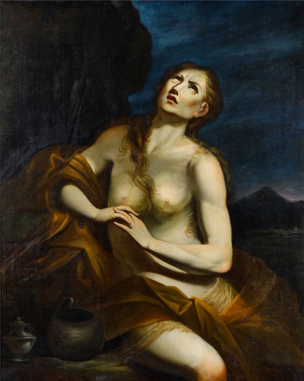 Scuola del XVII-XVIII secolo Maddalena penitente