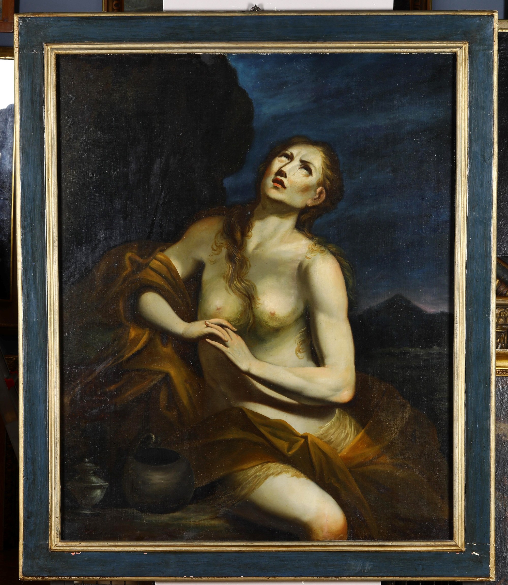 Scuola del XVII-XVIII secolo, Maddalena penitente, olio su tela