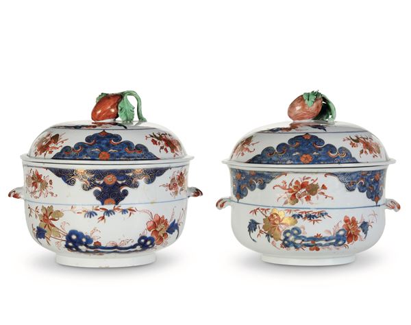 Coppia di legumiere Venezia, Manifattura Cozzi, 1770 circa