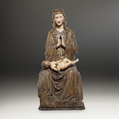 Madonna con Bambino. Arte Veronese Rinascimentale. Scultore Prossimo Ad Antonio Giolfino (documen...