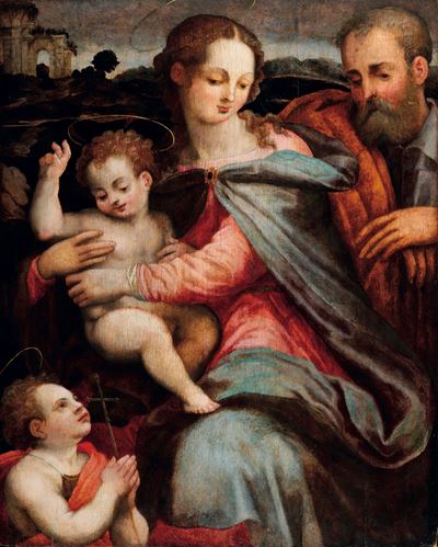 Sacra Famiglia con San Giovannino