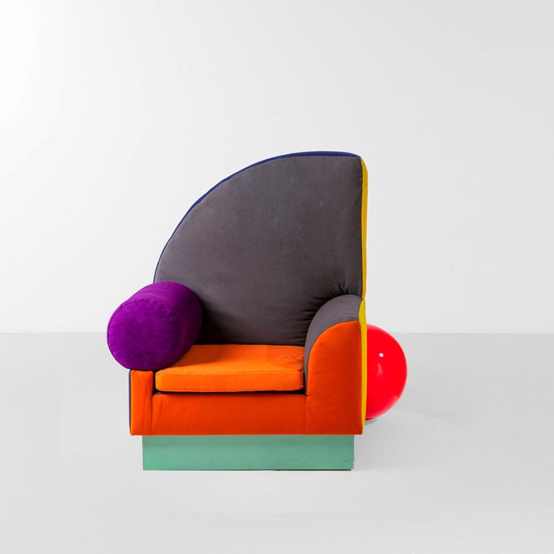 Peter Shire : Poltrona mod. Bel Air  - Auction Design - Cambi Casa d'Aste