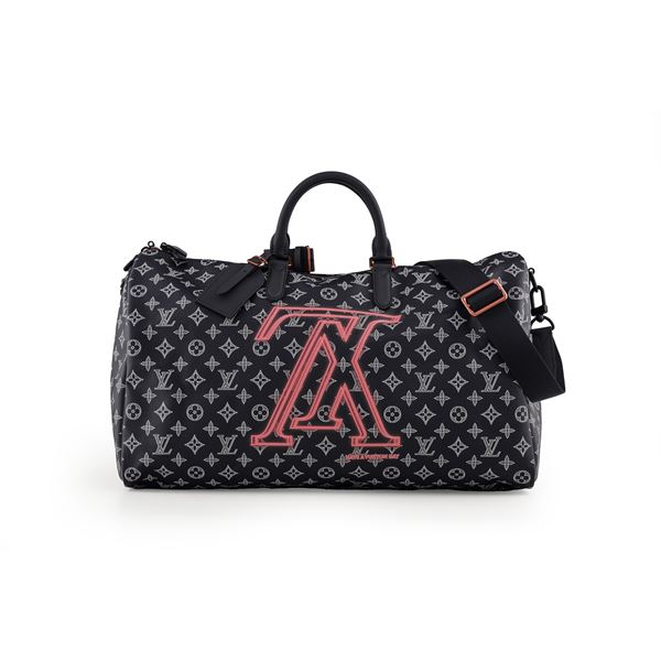 Louis Vuitton, Borsa Keepall Monogram by Virgil Abloh