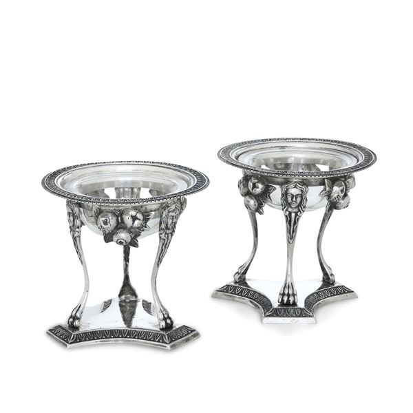 Coppi di saliere. Argenteria veneta del XX secolo, argentiere Luigi Calegaro, Padova