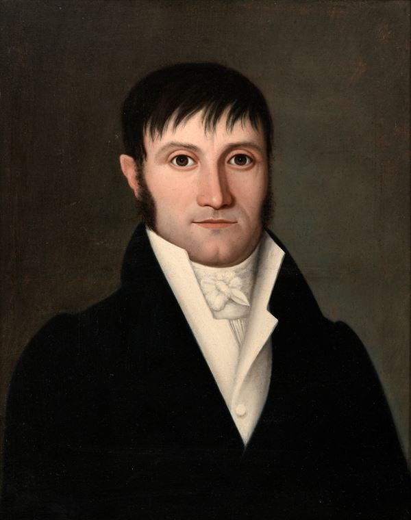 Scuola del XIX secolo Ritratto di gentiluomo