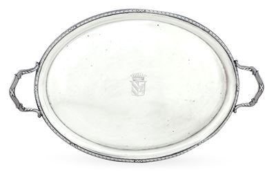 Vassoio Biansato. Argenteria Germanica, Inizi del XX Secolo. Argentiere Wilhielm T. Binder