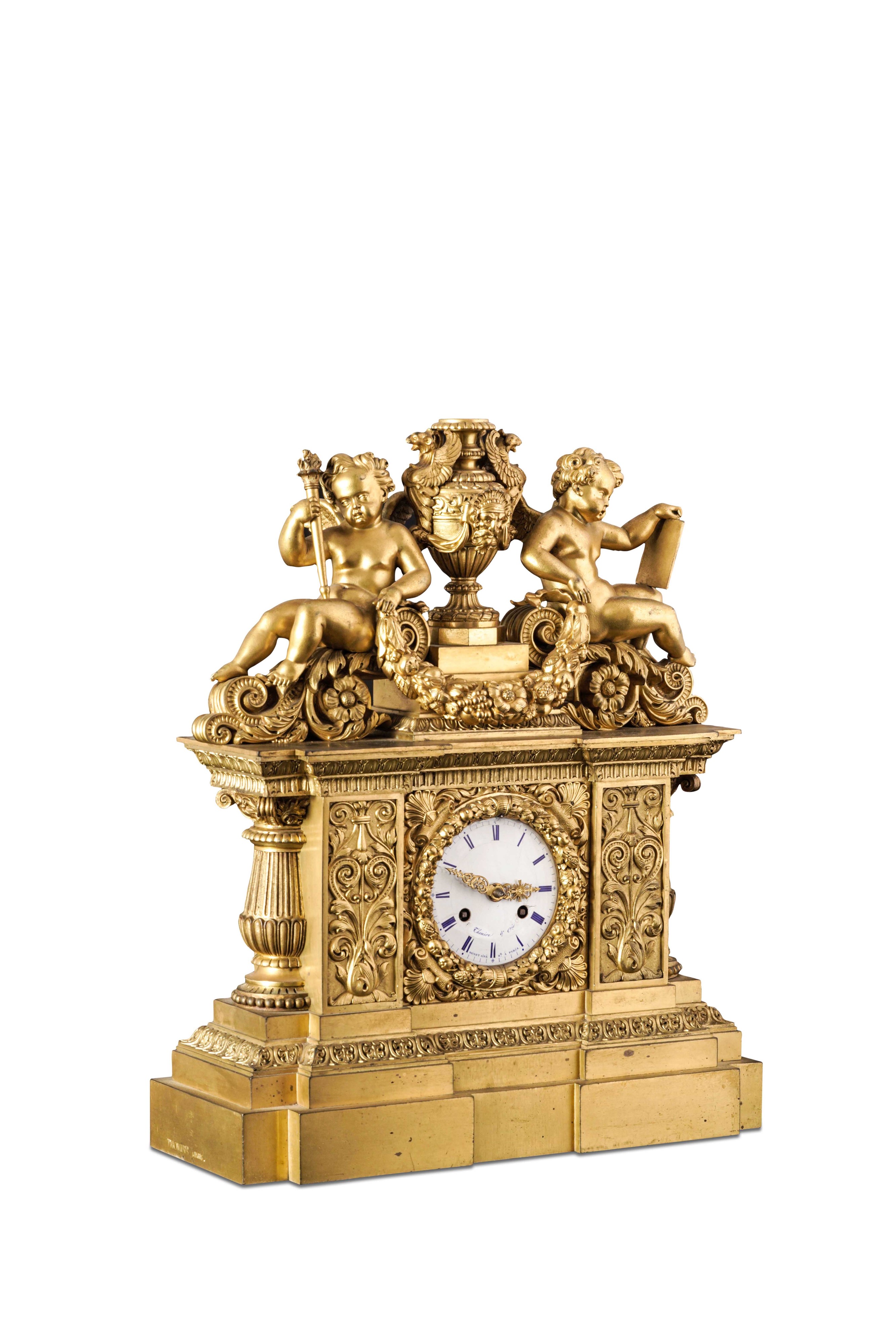 Pendola da Camino. Louis Moinet (1768-1853) e Thomire Et Cie, Probabilmente Pierre-philippe Thomi...