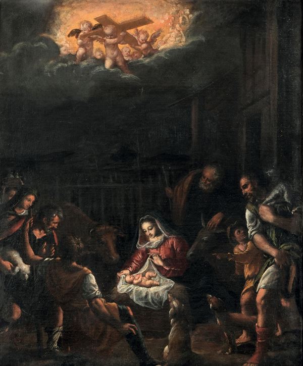 Ippolito Scarsella detto lo Scarsellino - Adorazione dei Pastori