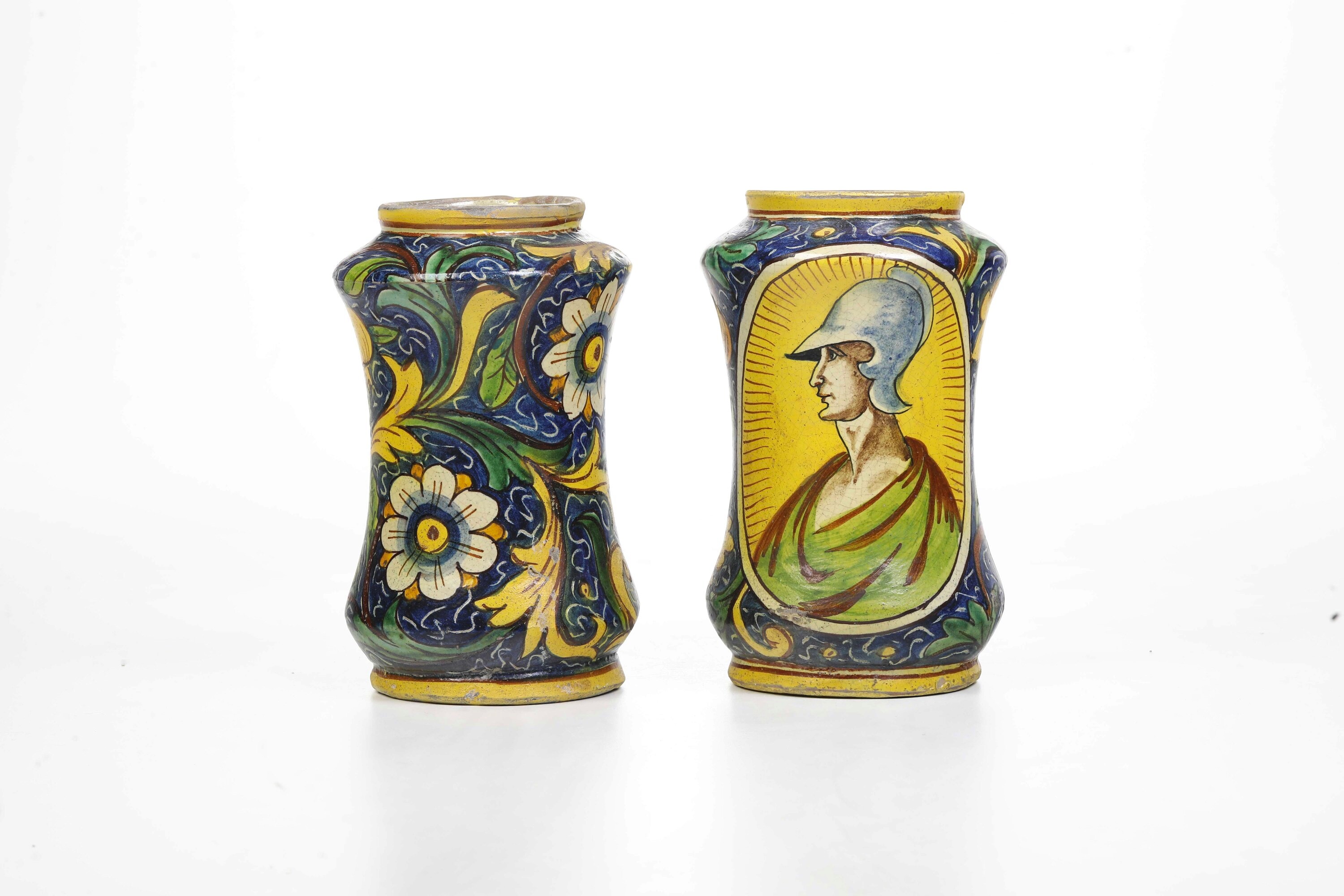 Coppia di Albarelli.caltagirone, XX Secolo.