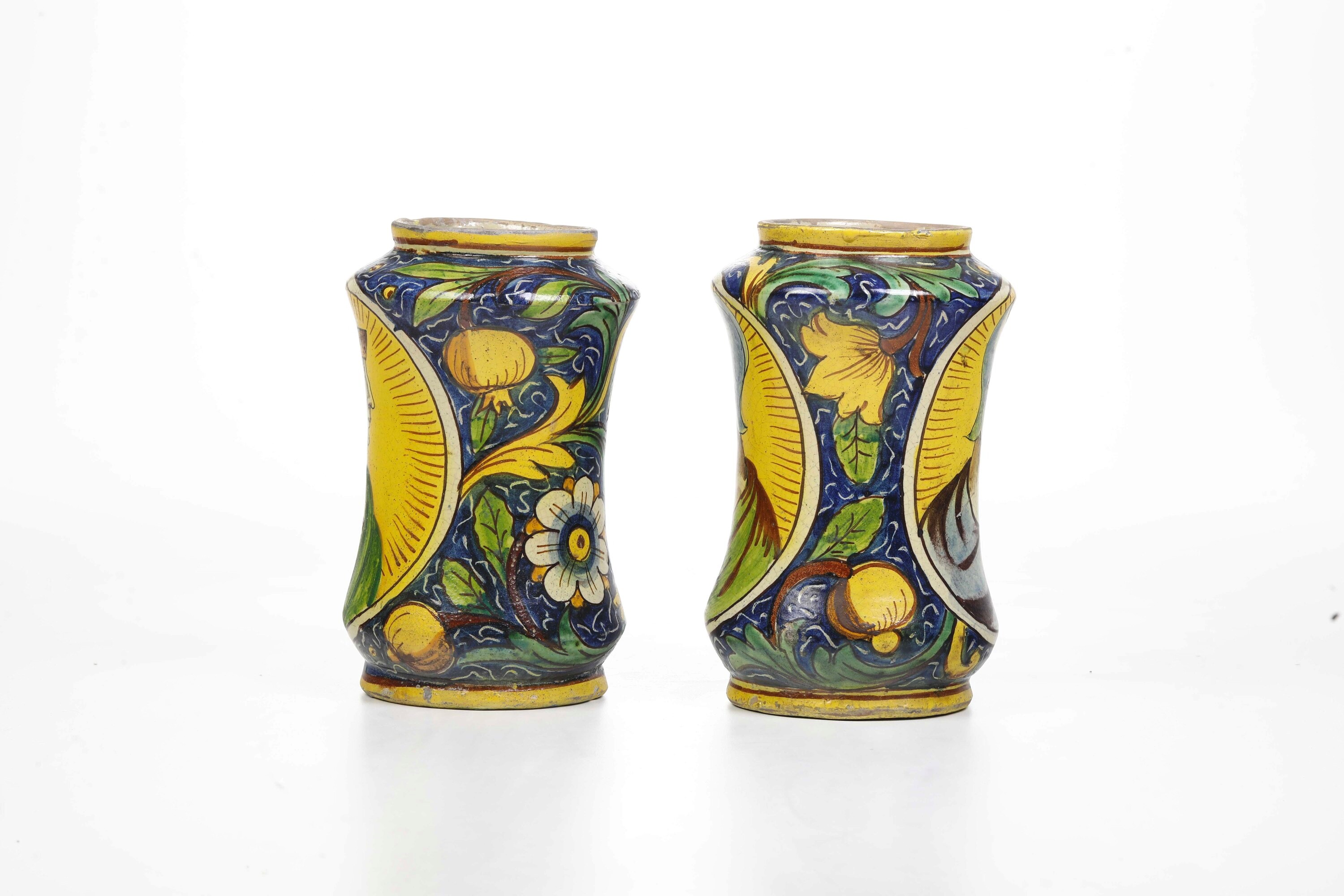 Coppia di Albarelli.caltagirone, XX Secolo.