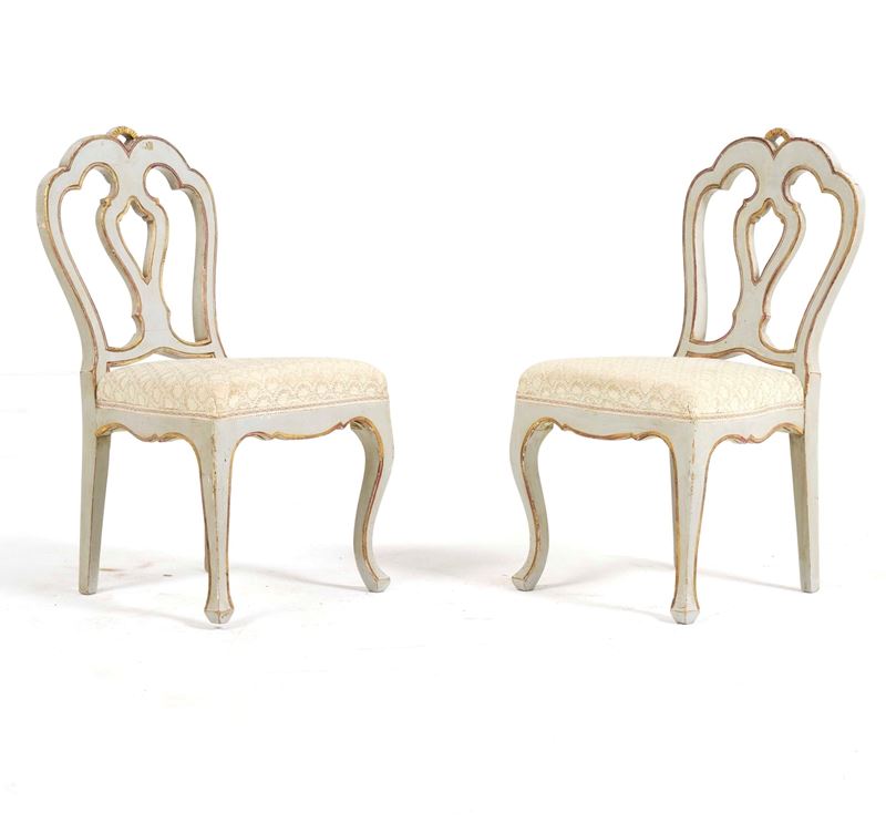 Coppia di sedie stile Luigi XV. XX secolo  - Asta Antiquariato - Cambi Casa d'Aste