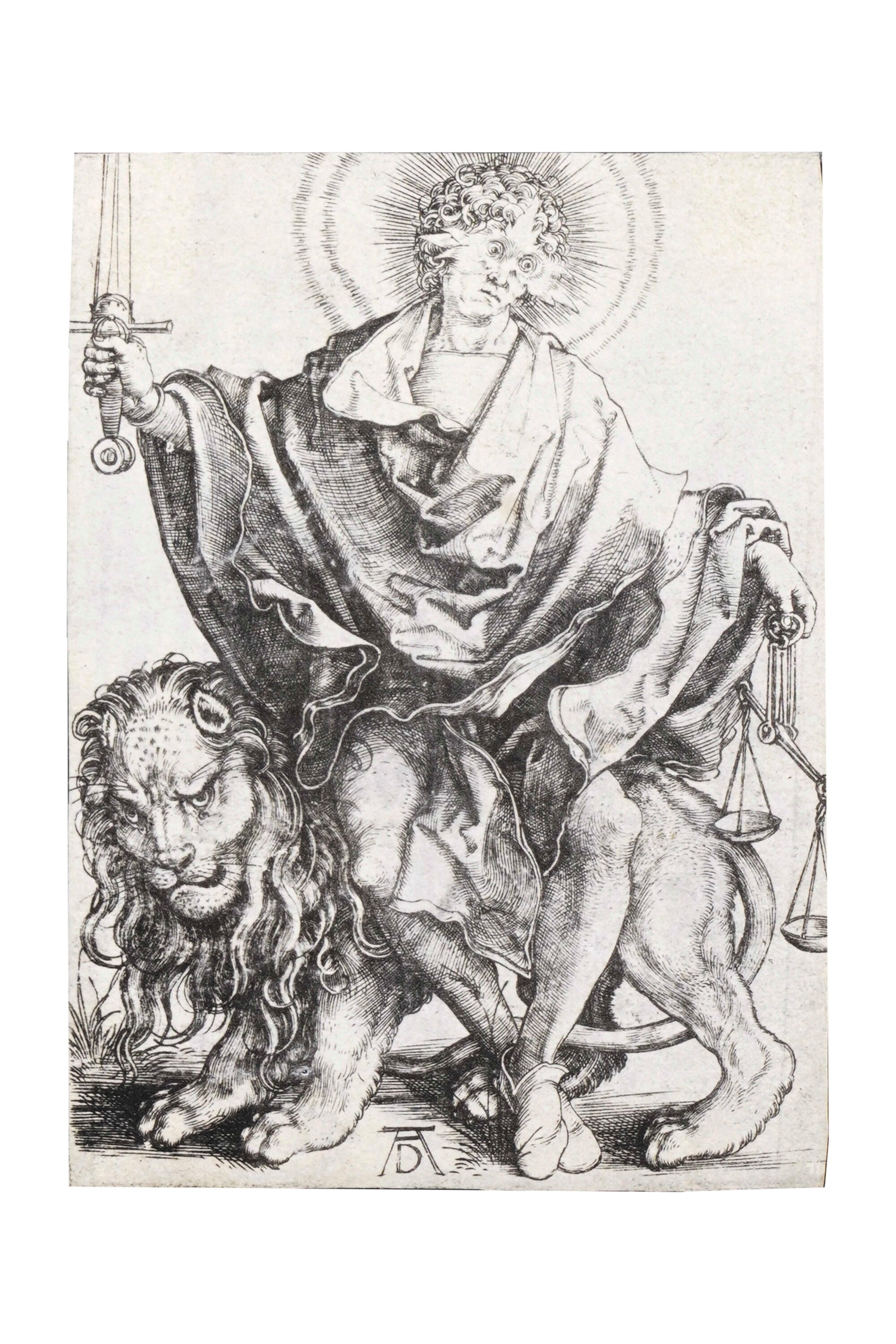 Durer Albrecht (1471-1528) Sol Justiae, la Giustizia (probabile Riproduzione del Secolo XIX-XX)