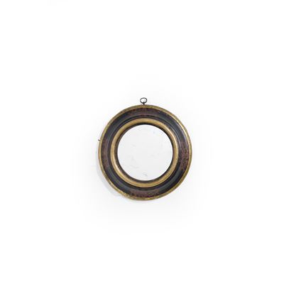 Bulls Eye con Cornice in Legno Laccato e Dorato. Inghilterra, XIX Secolo