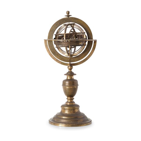 Sfera armillare in ottone. Da un modello del XVI secolo, XIX secolo