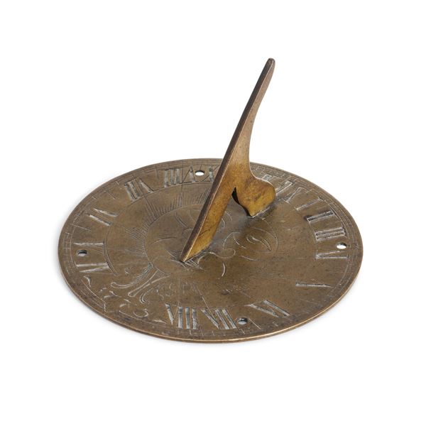 Meridiana in ottone. Inghilterra, datata 1775