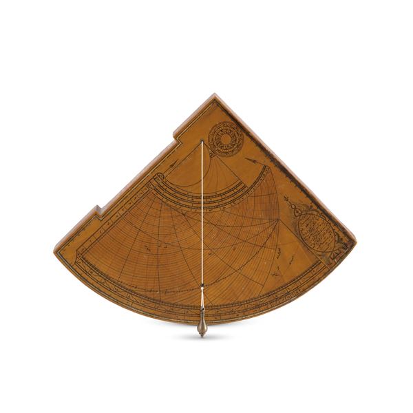 Quadrante astronomico in legno, Turchia XVIII secolo