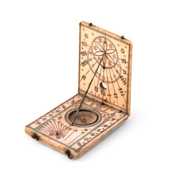 Orologio solare dittico. Melcher Karner, XVII secolo