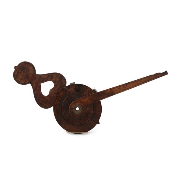 Orologio notturno da marina in bosso. Inghilterra XVII-XVIII secolo