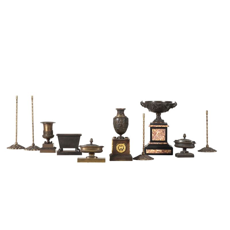 Dieci soprammobili in bronzo e altri materiali  - Asta Oggetti d'Arte - La Wunderkammer di Ettore Mocchetti - Cambi Casa d'Aste