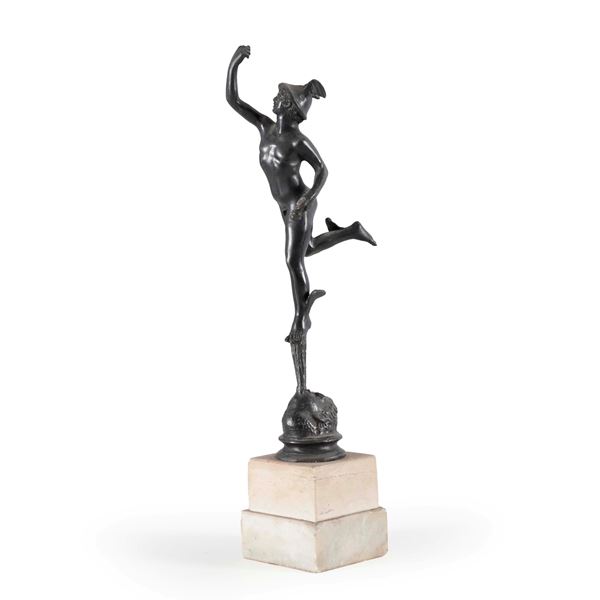 Scultore del XIX-XX secolo Mercurio, d'aprés Giambologna