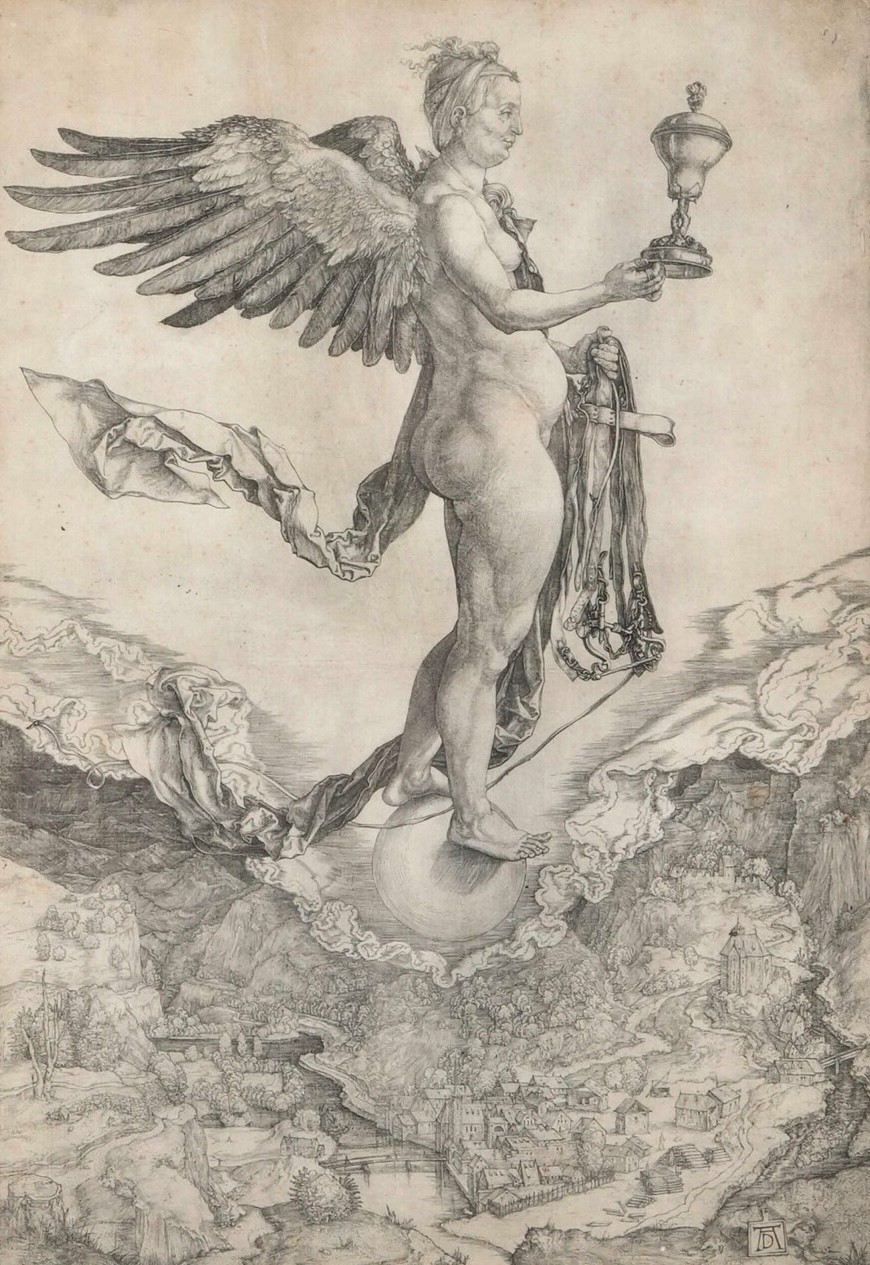 Dürer Albrecht (1471-1528) Nemesi o la Grande Fortuna, 1502