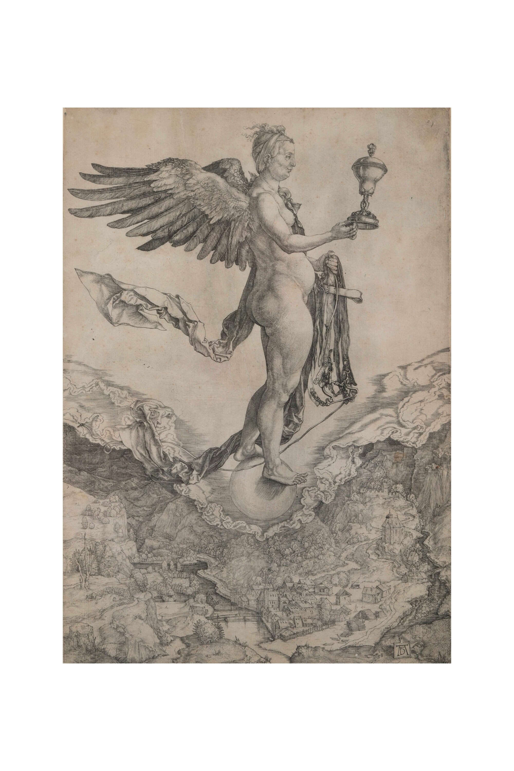 Dürer Albrecht (1471-1528) Nemesi o la Grande Fortuna, 1502
