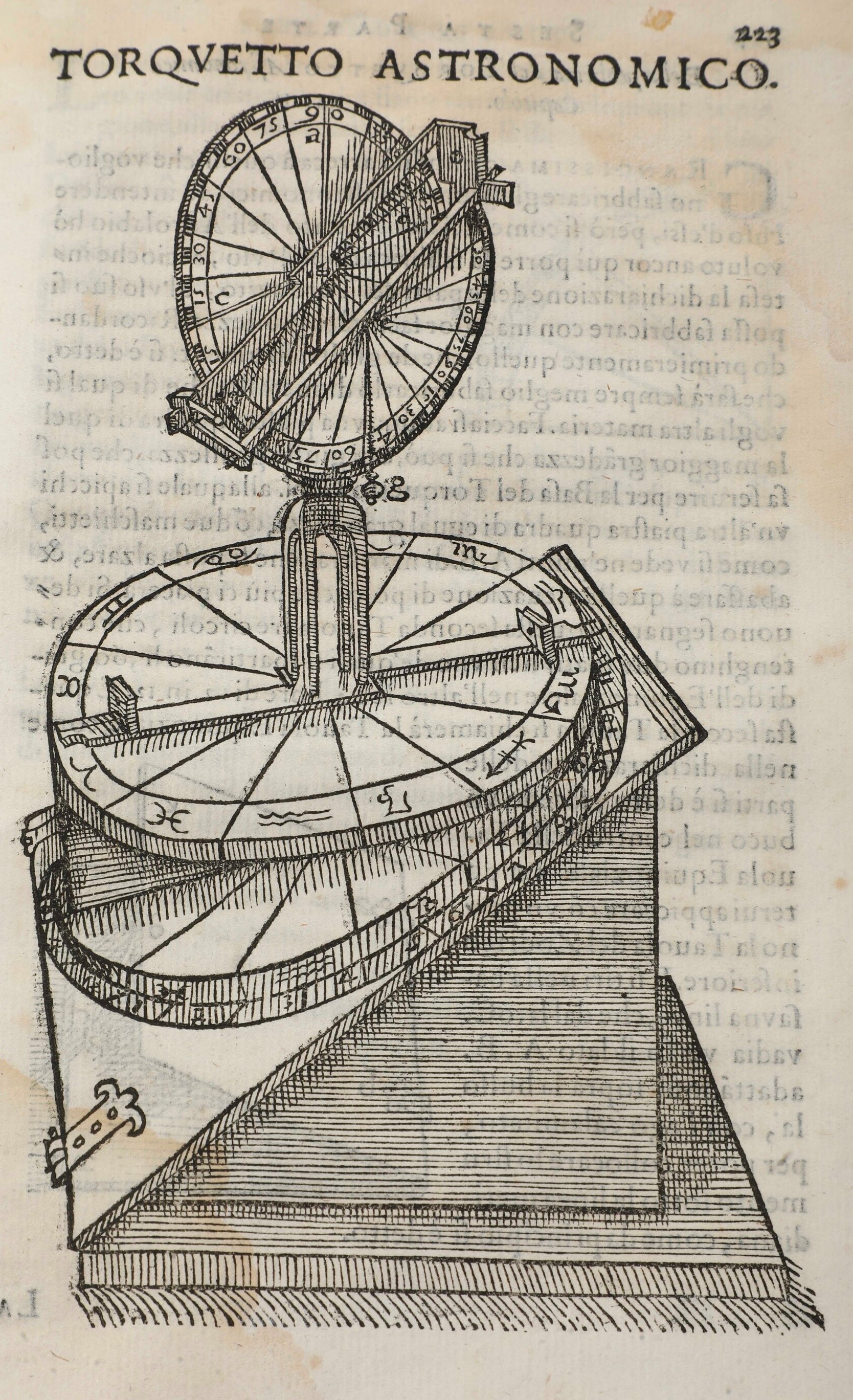 Danti Egnatio (ignazio), (1536-1586) Primo Volume Dell’uso Et Fabbrica Dell’astrolabio Et Planisf...