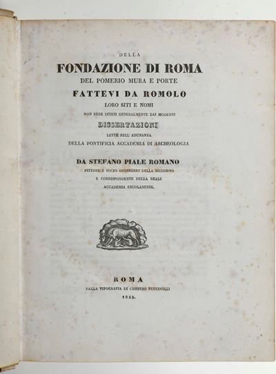 Stefano Piale, Della Fondazione di Roma
