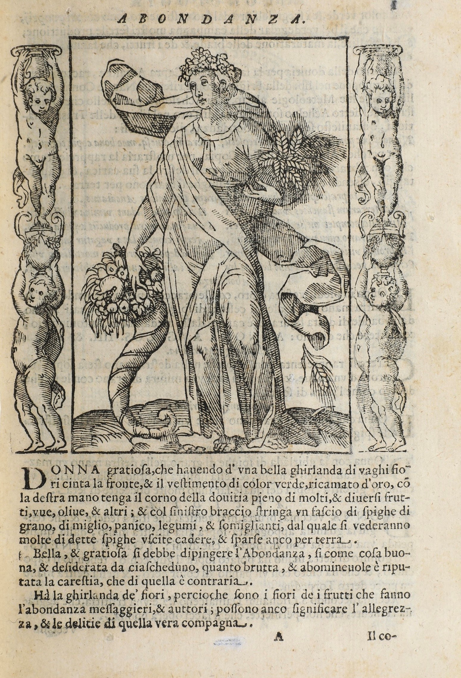 Ripa Cesare (1555-1622) Iconologia Overo Descrittione di Diverse Immagini Cavate Dall’antichità e...