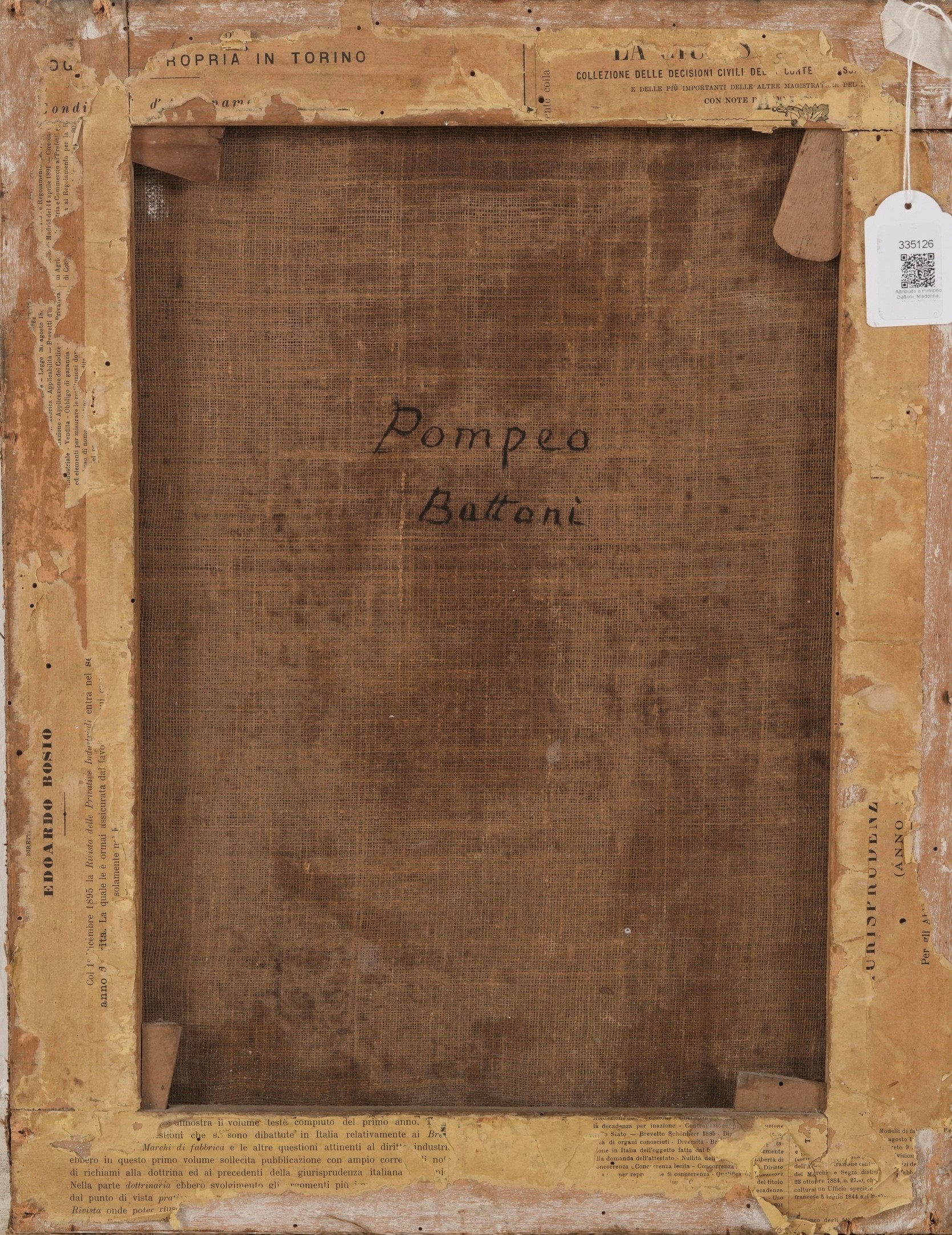 Scuola Romana del XVIII Secolo Madonna in Preghiera