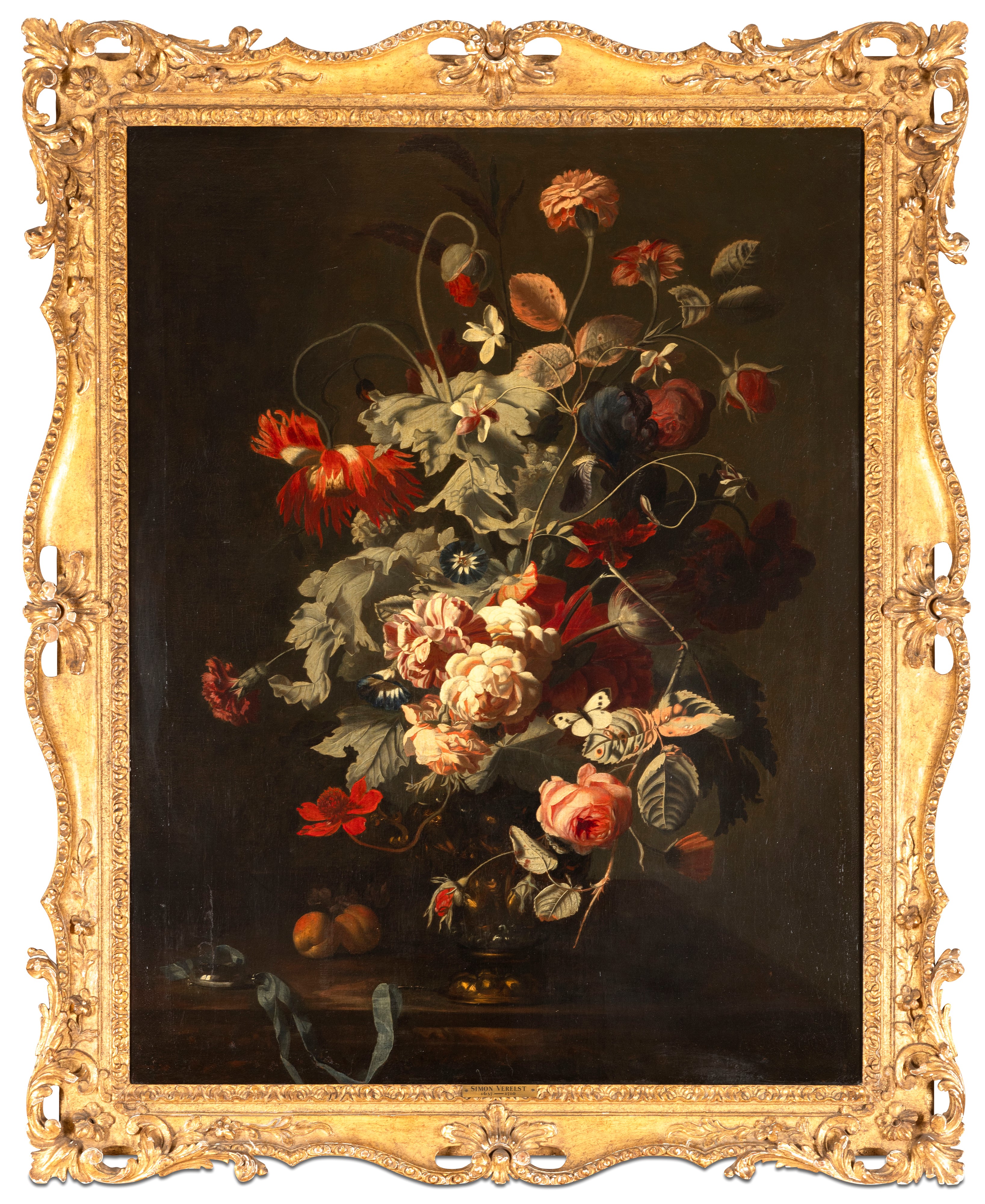 Simon Pietersz Verelst - Natura Morta con Vaso di Fiori