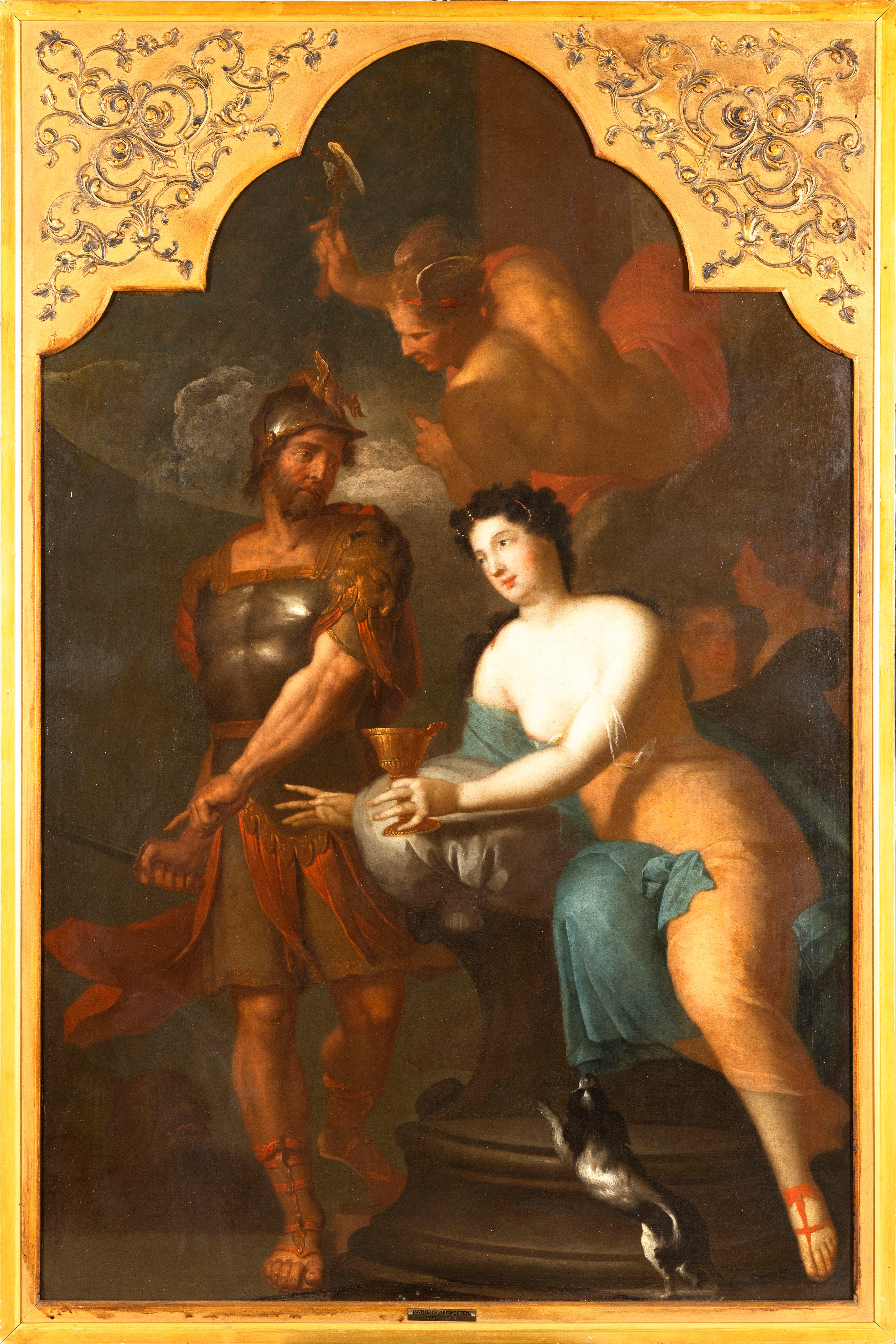 Mattheus Terwesten - Mercurio Consiglia Enea di Abbandonare Didoneallegoria della Ricchezza che B...