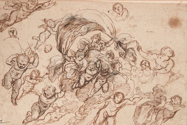 Scuola bolognese del XVII secolo Assunzione della Maddalena