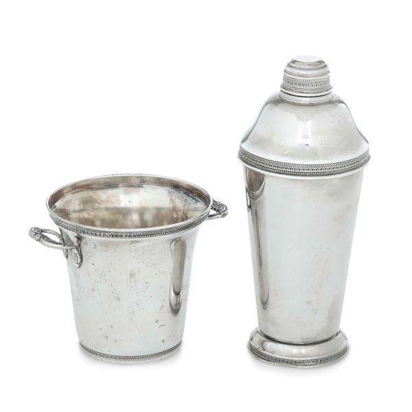 Shacker e portaghiaccio. Argenteria veneta del XX secolo, argentiere Rino Greggio, Padova