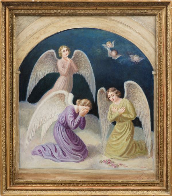 Gainotti (ttribuito a) Scena allegorica con angeli