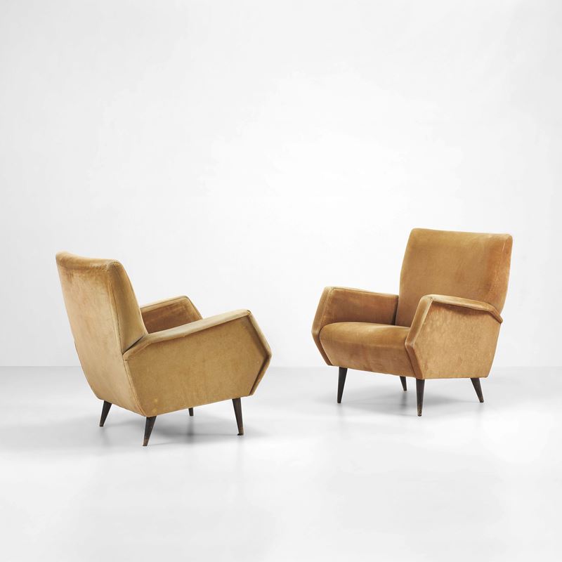 Gio Ponti : Due poltrone mod. 803.  - Asta Fine Design - Cambi Casa d'Aste