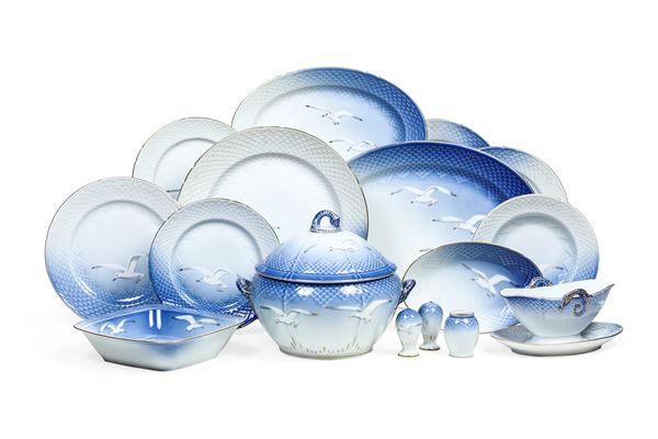 Servizio da tavola “Gabbiano” Danimarca, Manifattura Bing & Grondahl, 1970-1982  