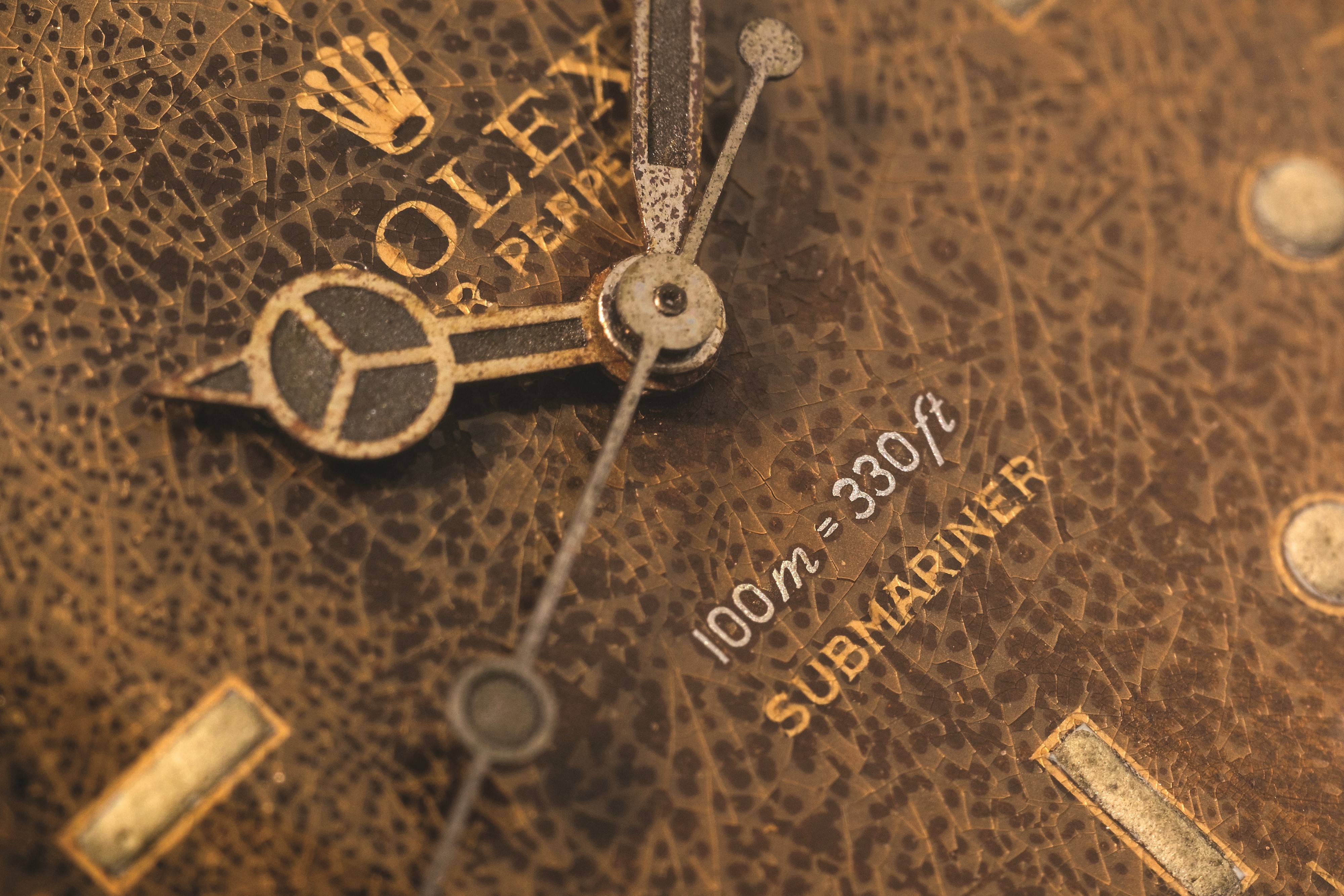 Rolex - Submariner ref 5508, acciaio, quadrante nero gilt virato al marrone, circa 1959